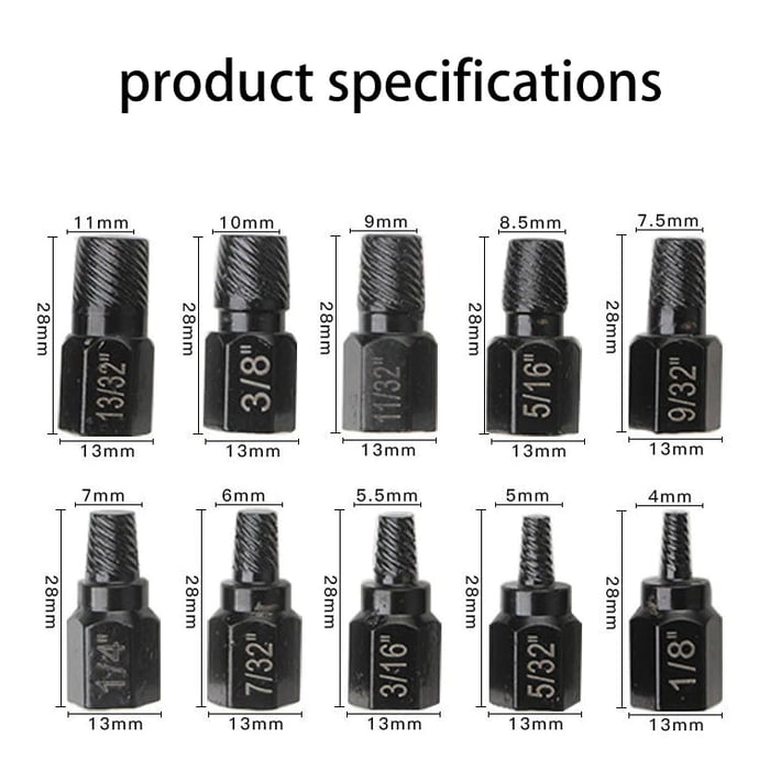🔥10PCS Broken Screw RemoverKit