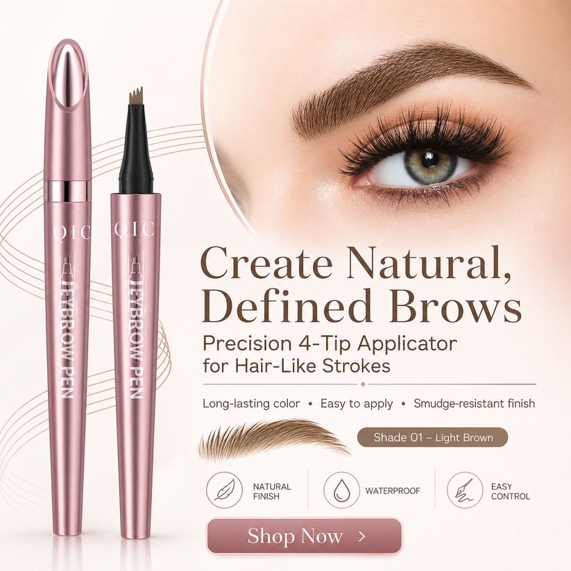 Micro fork eyebrow pencil detail